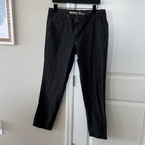 J. Crew Black Straight Leg Waverly Chinos